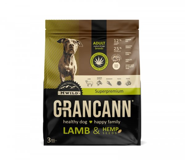 Grancann Lamb & Hemp seeds Adult medium & large breeds