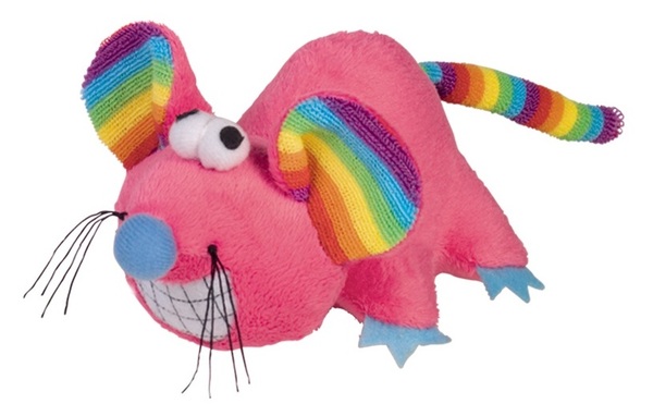 Nobby RAINBOW hračka plyšová myš DOPRODEJ - 14cm